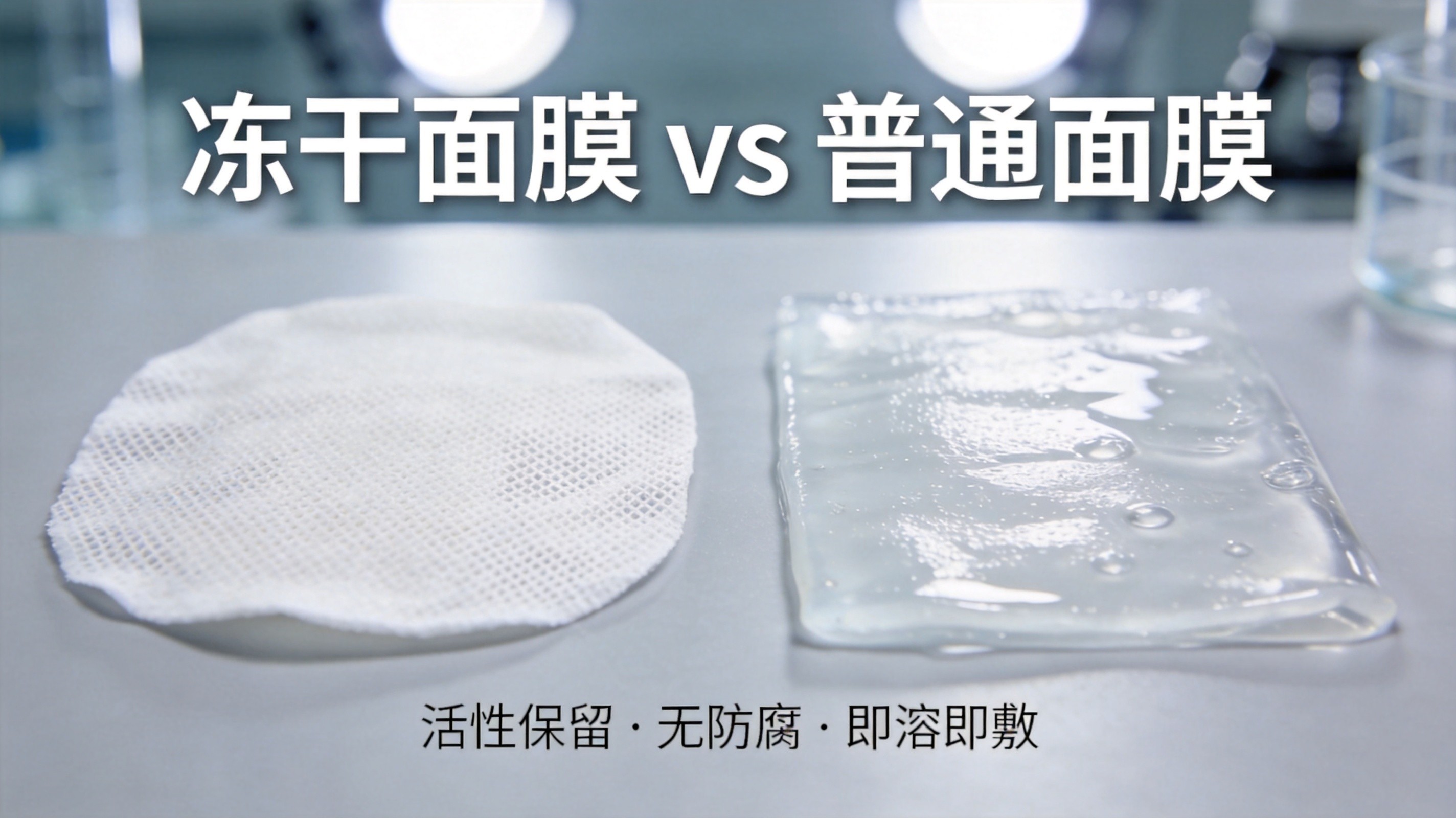 冻干面膜和普通面膜有什么区别？冻干眼膜OEM代工厂深度解析