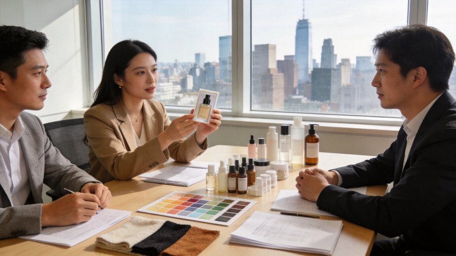 品牌方与代工厂商务会议
