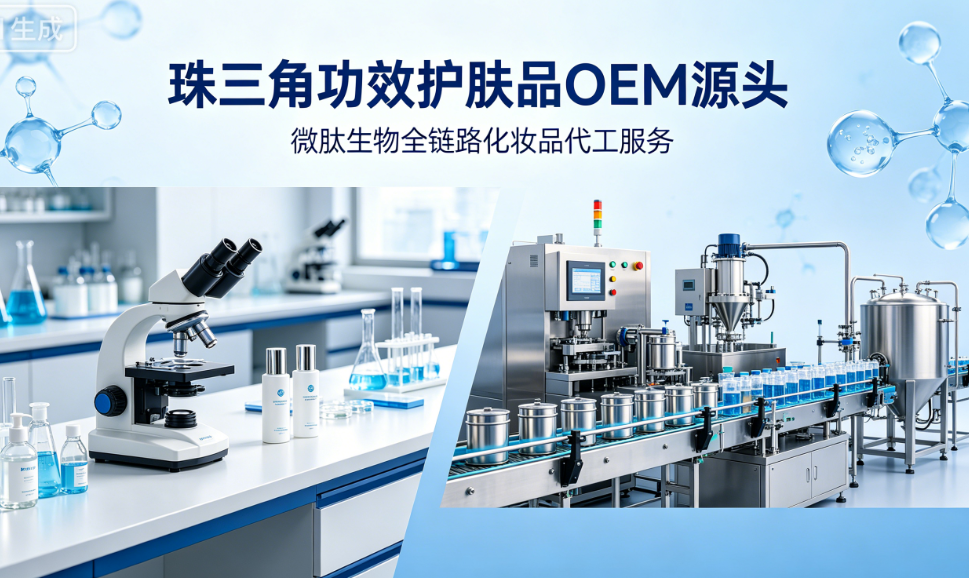 珠三角功效护肤品 OEM 源头，微肽生物全链路化妆品代工服务