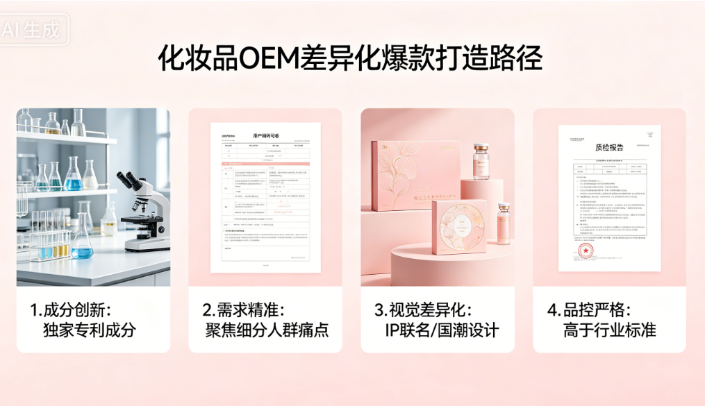 线上电商品牌做化妆品 OEM，如何打造差异化爆款产品？