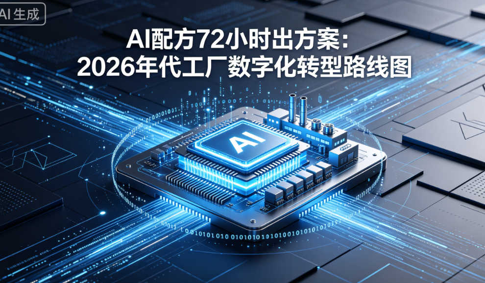 AI配方72小时出方案：2026年代工厂数字化转型路线图