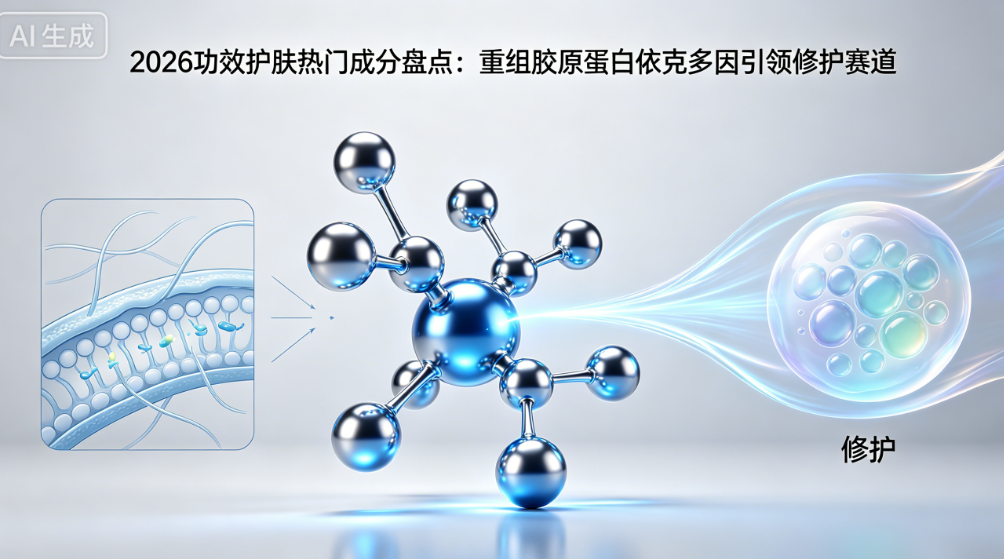 2026功效护肤热门成分盘点：重组胶原蛋白依克多因引领修护赛道