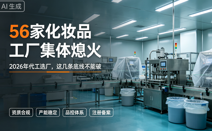 56家化妆品工厂集体熄火：2026年代工选厂，这几条底线不能破