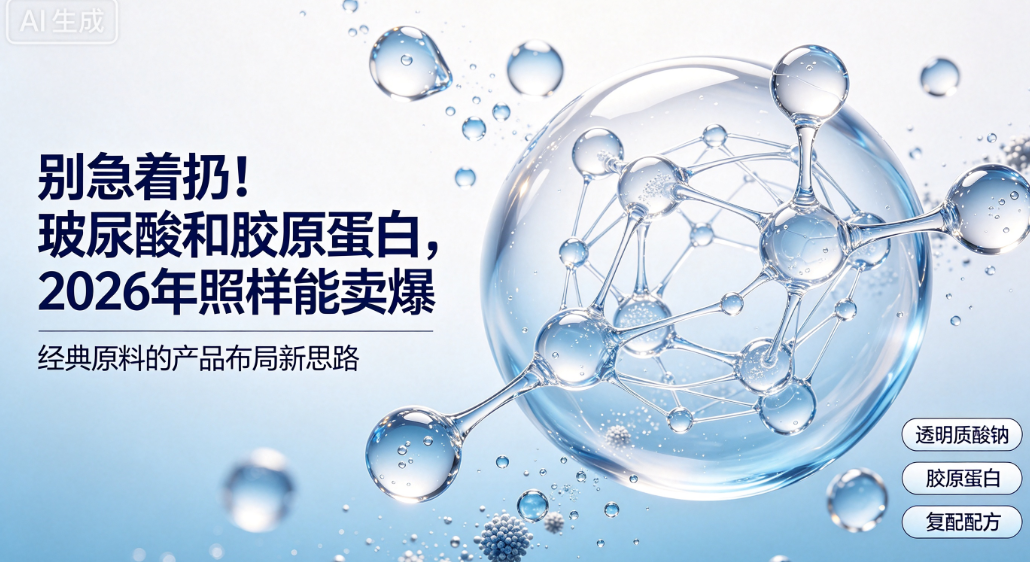 别急着扔!玻尿酸和胶原蛋白,2026年照样能卖爆