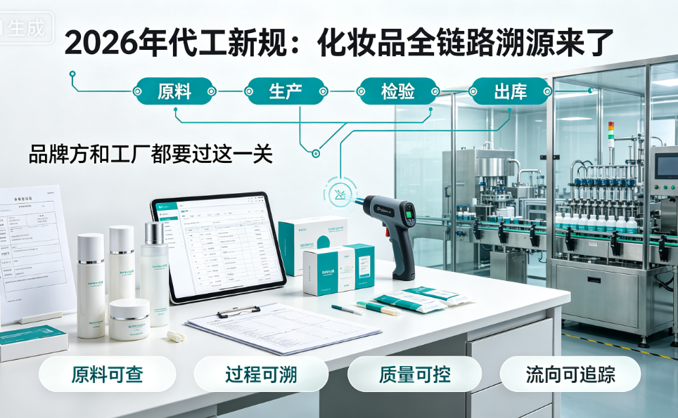2026年代工新规：化妆品全链路溯源来了，品牌方和工厂都要过这一关