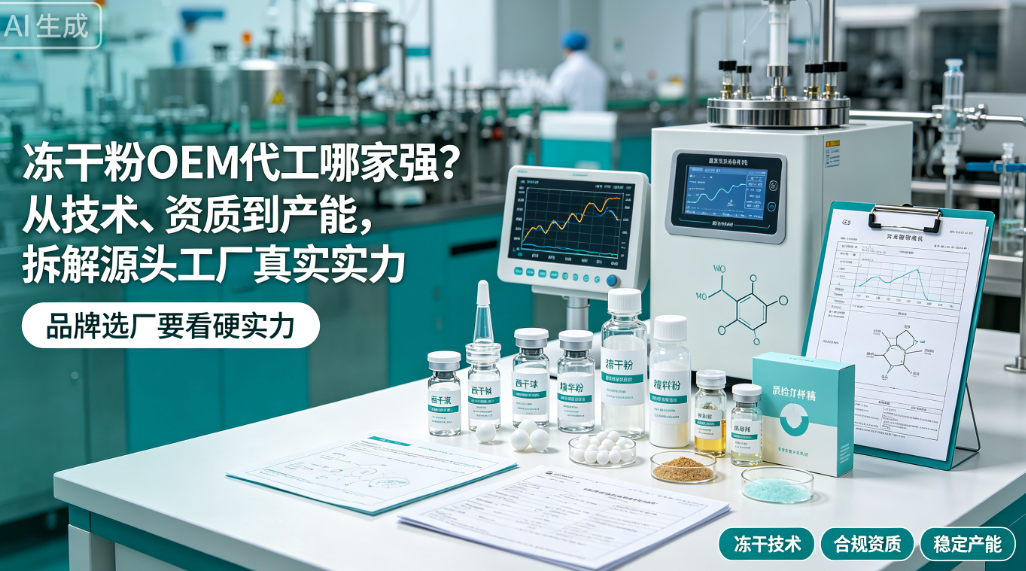 冻干粉OEM代工哪家强?从技术、资质到产能,拆解源头工厂真实实力