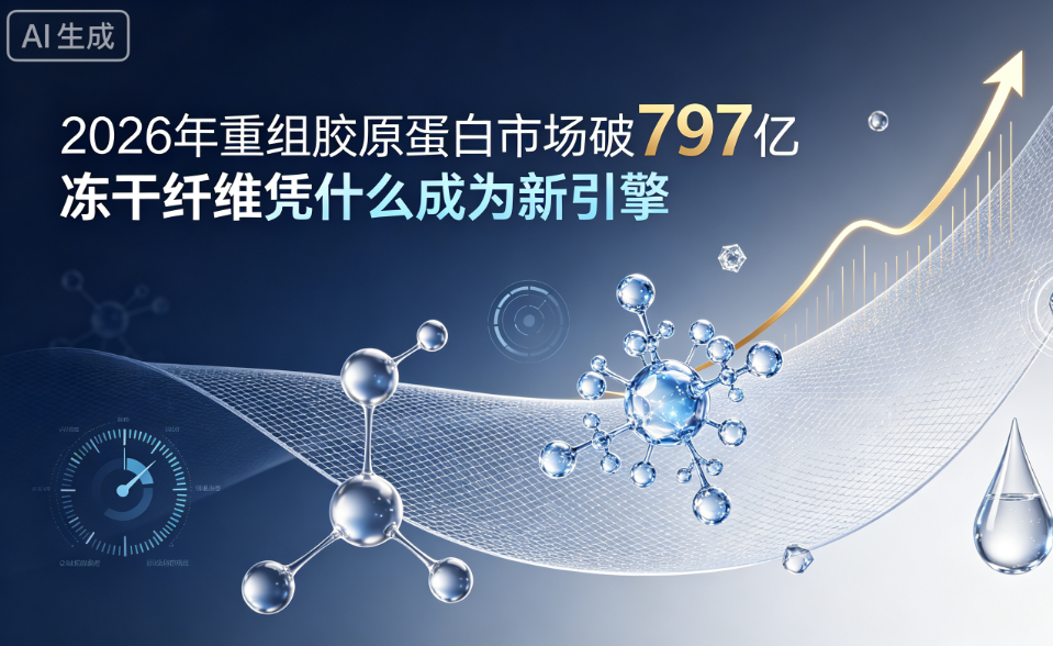 2026年重组胶原蛋白市场破797亿，冻干纤维凭什么成为新引擎