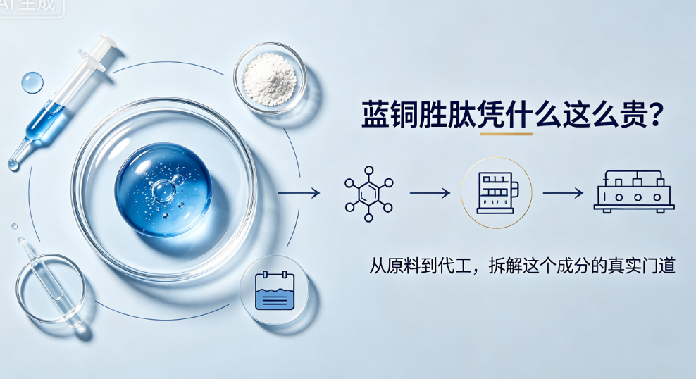 蓝铜胜肽凭什么这么贵？从原料到代工，拆解这个成分的真实门道