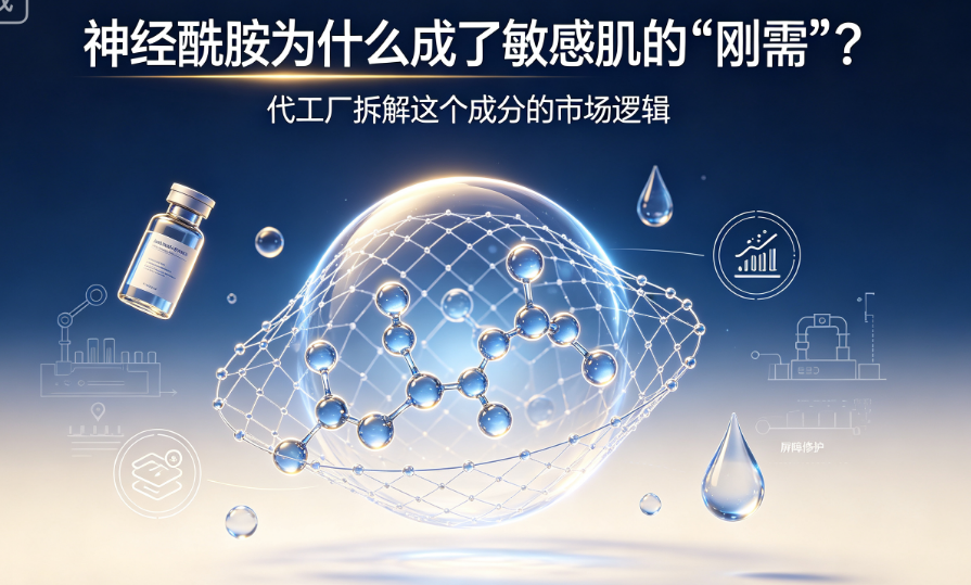 神经酰胺为什么成了敏感肌的"刚需"？代工厂拆解这个成分的市场逻辑