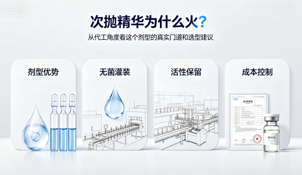 次抛精华为什么火？从代工角度看这个剂型的真实门道和选型建议