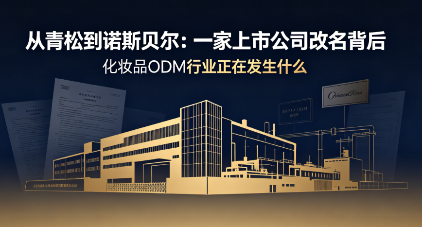 从"青松"到"诺斯贝尔"：一家上市公司改名背后，化妆品ODM行业正在发生什么