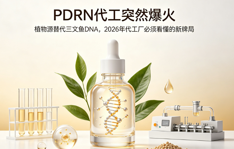 PDRN代工突然爆火：植物源替代三文鱼DNA，2026年代工厂必须看懂的新牌局