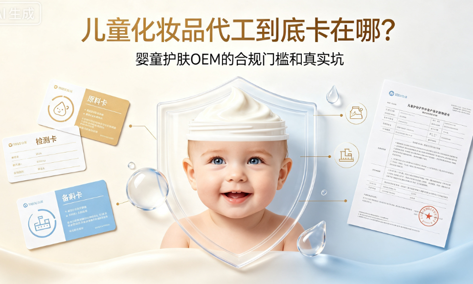 儿童化妆品代工到底卡在哪？婴童护肤OEM的合规门槛和真实坑