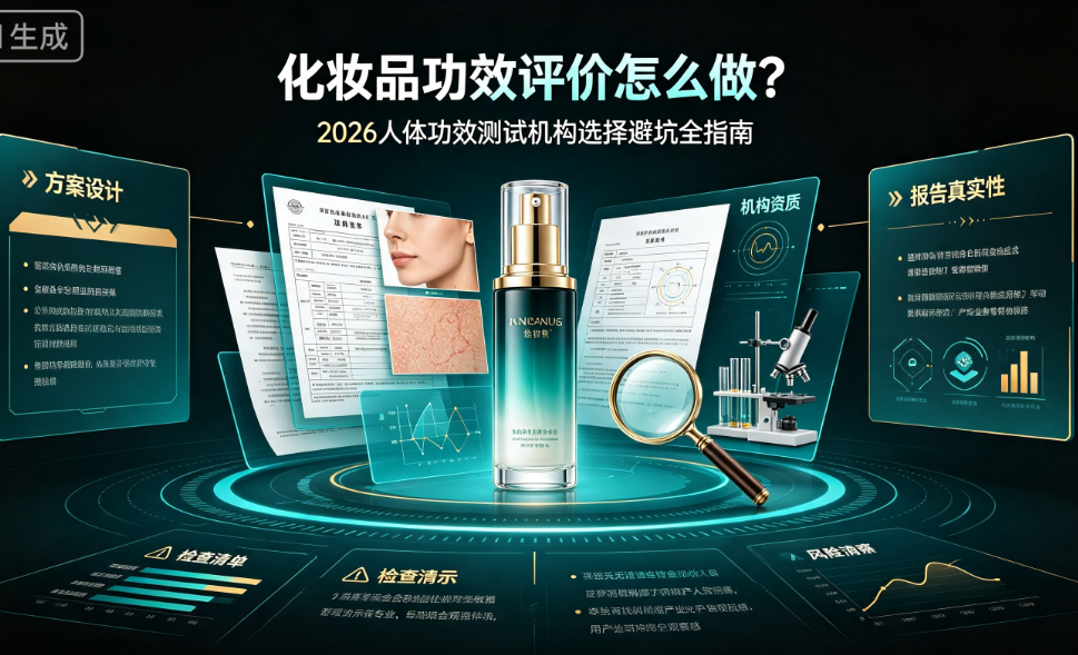 化妆品功效评价怎么做？2026人体功效测试机构选择避坑全指南