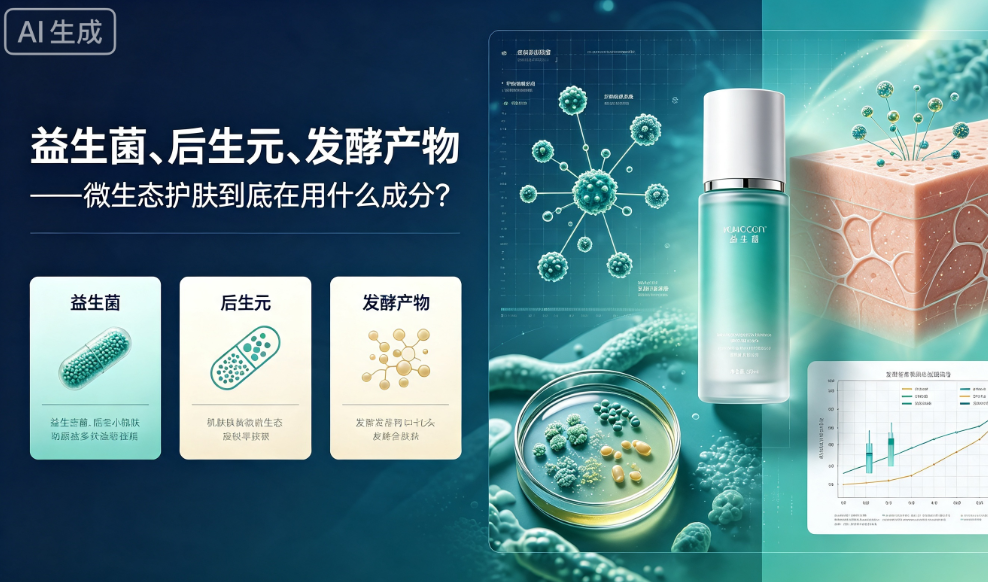 益生菌、后生元、发酵产物——微生态护肤到底在用什么成分？