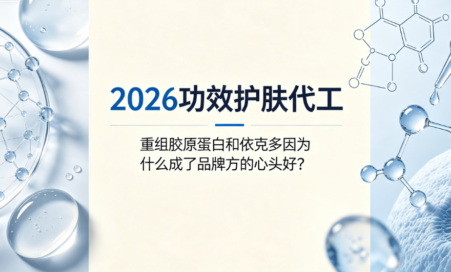 2026年功效护肤代工，重组胶原蛋白和依克多因为什么成了品牌方的心头好？