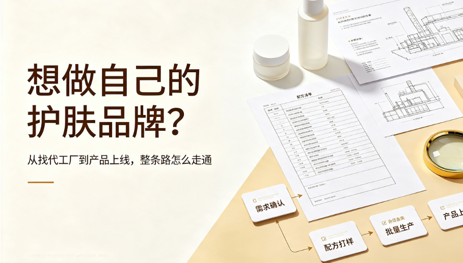 想做自己的护肤品牌？从找代工厂到产品上线，整条路怎么走通