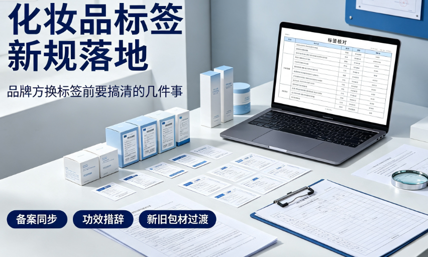 化妆品标签新规落地,品牌方换标签前要搞清的几件事