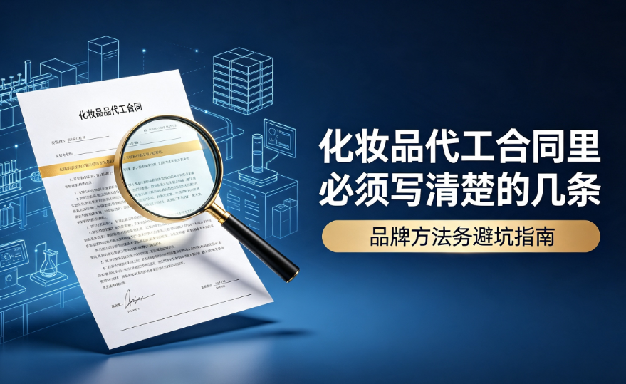 化妆品代工合同里必须写清楚的几条：品牌方法务避坑指南