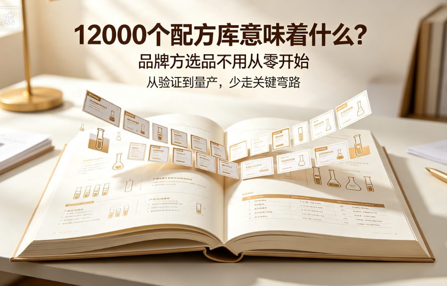 12000个配方库意味着什么？品牌方选品不用从零开始