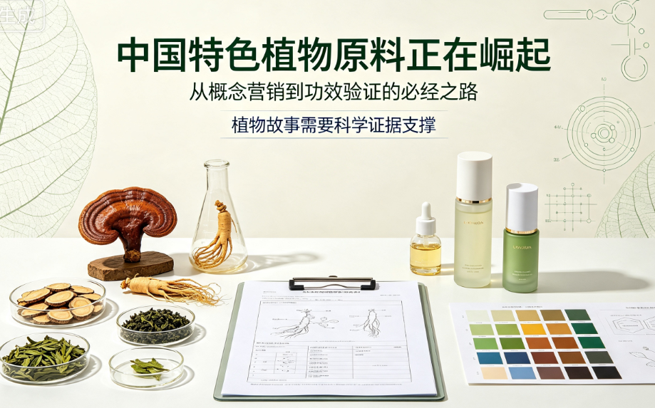 中国特色植物原料正在崛起：从概念营销到功效验证的必经之路