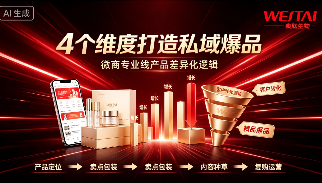 微商专业线产品怎么做差异化?4个维度拆解私域爆品打造逻辑