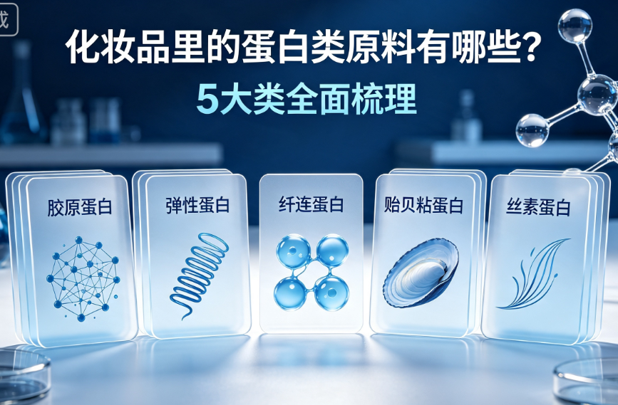 化妆品里的蛋白类原料有哪些？5大类全面梳理