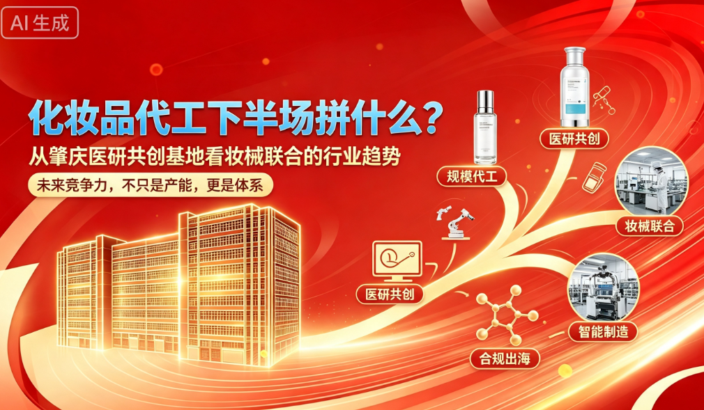 化妆品代工下半场拼什么？从肇庆医研共创基地看妆械联合的行业趋势