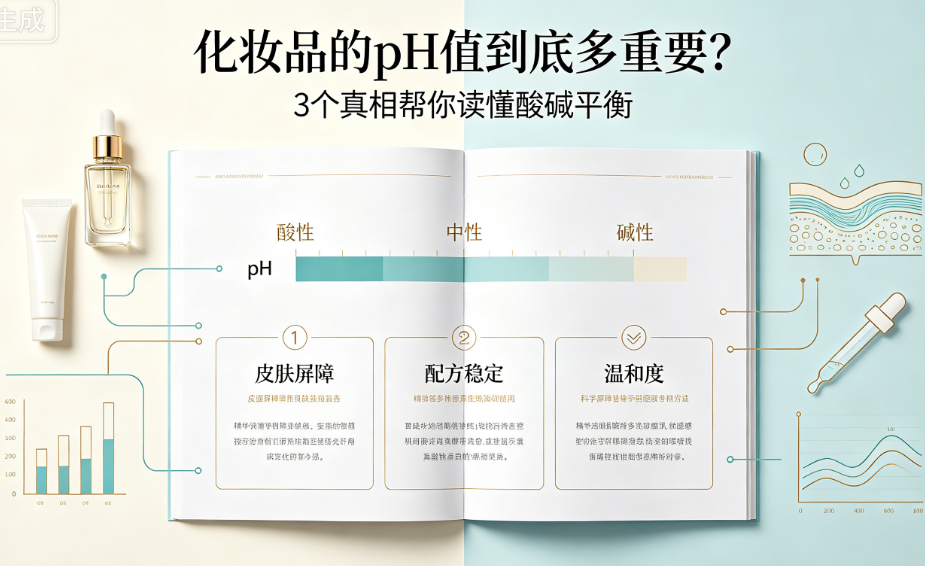 化妆品的pH值到底多重要？3个真相帮你读懂酸碱平衡