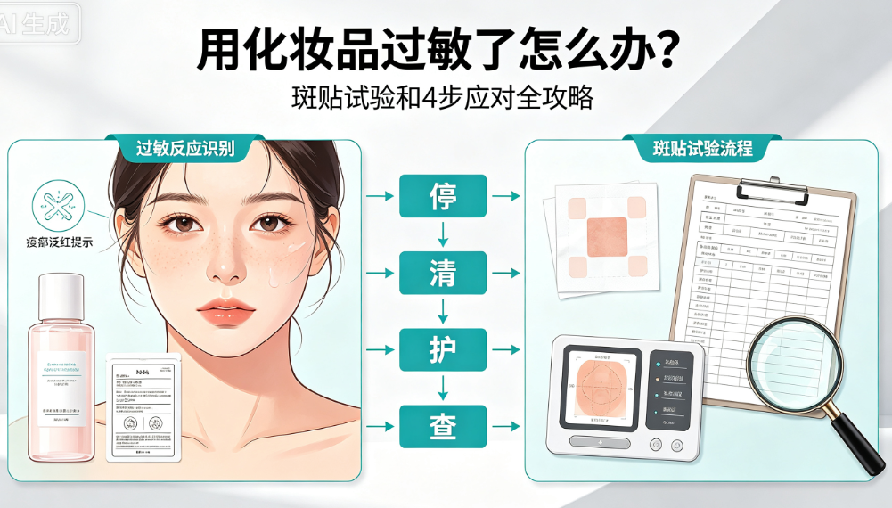 用化妆品过敏了怎么办？斑贴试验和4步应对全攻略