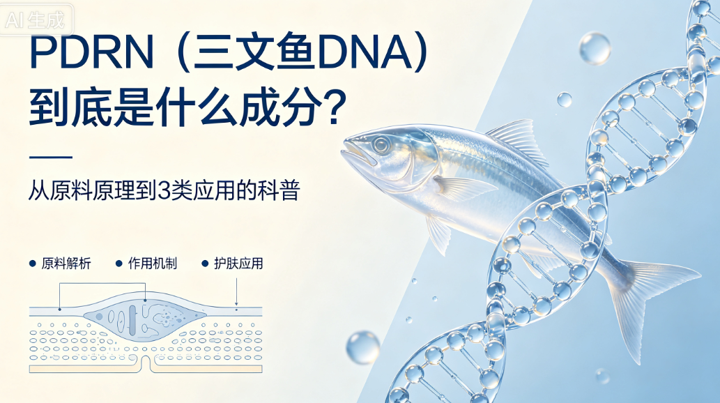 PDRN（三文鱼DNA）到底是什么成分？从原料原理到3类应用的科普