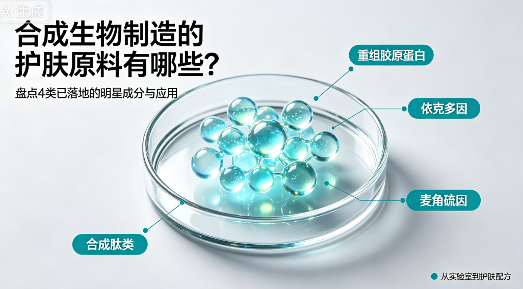 合成生物制造的护肤原料有哪些？盘点4类已落地的明星成分与应用