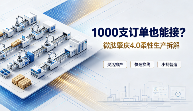 只做1000支也接？微肽肇庆4.0工厂的柔性生产怎么做到的