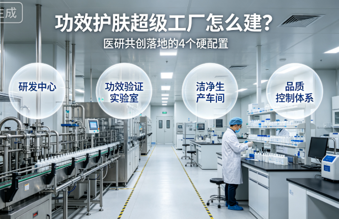 功效护肤超级工厂怎么建？医研共创落地的4个硬配置