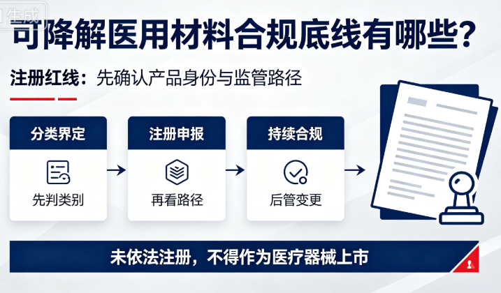 可降解医用材料合规底线有哪些？品牌方和消费者要守住的注册与宣传红线