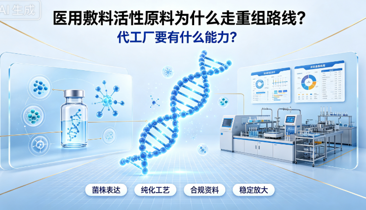 医用敷料活性原料为什么走重组路线？代工厂要有什么能力？
