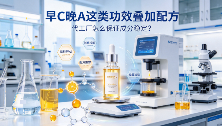 早C晚A这类功效叠加配方，代工厂怎么保证成分稳定？