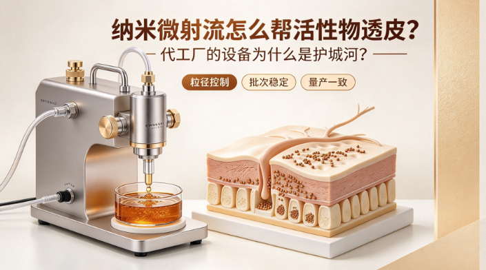 纳米微射流怎么帮活性物透皮？代工厂的设备为什么是护城河？