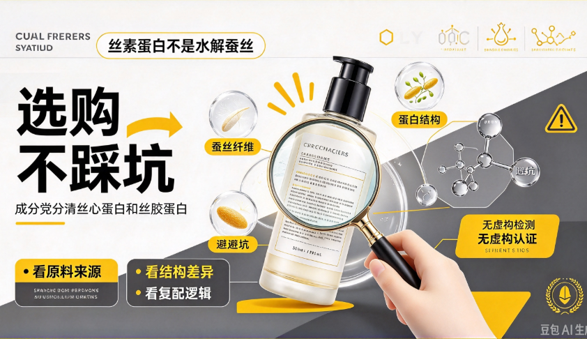 丝素蛋白不是水解蚕丝：成分党分清丝心蛋白和丝胶蛋白，选购不踩坑